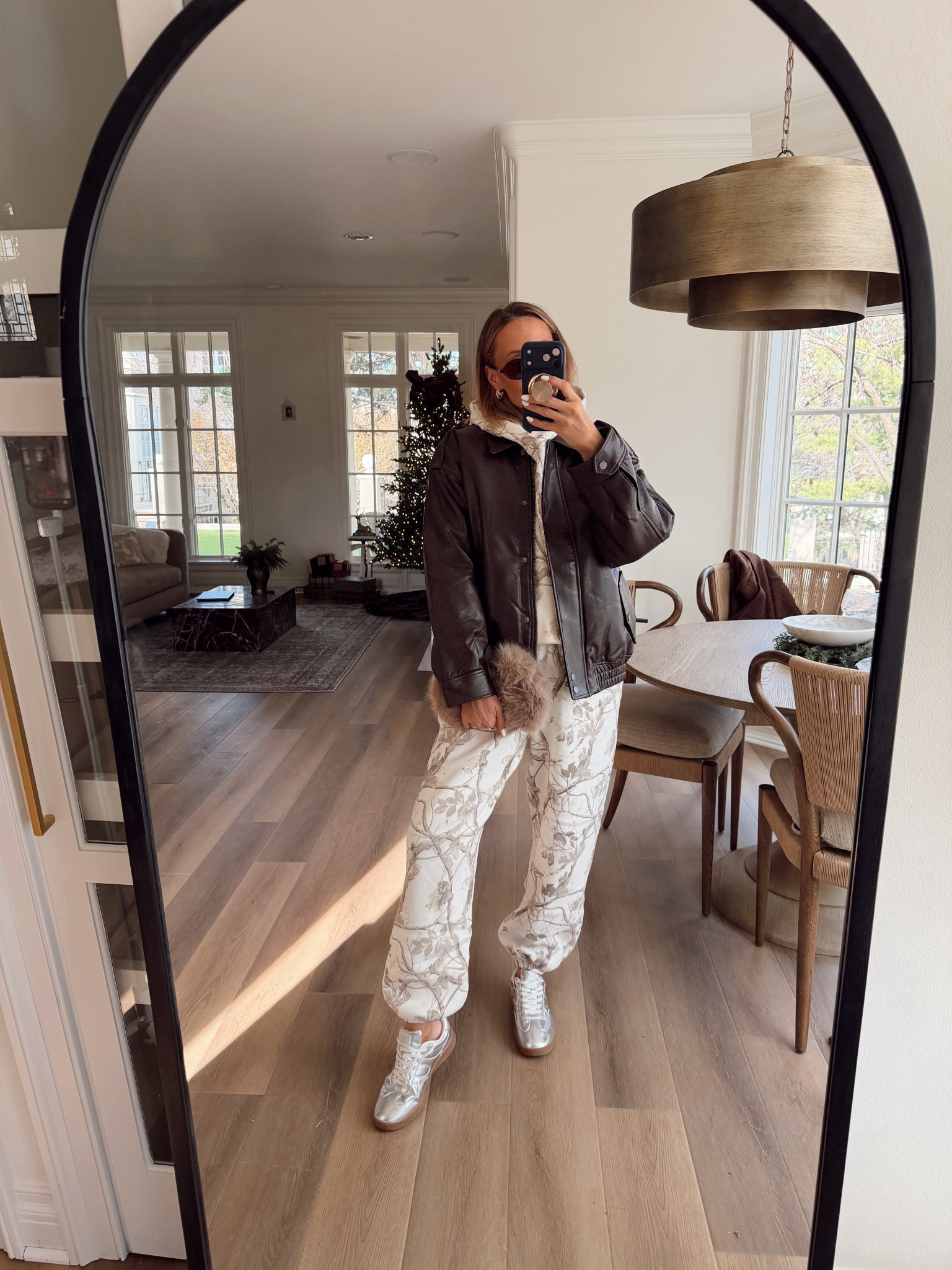 Abercrombie sale🤎 obsessed with this leather bomber jacket! Goes with everything + a great piece to dress up or down! 

#LTKOver40 #LTKSaleAlert #LTKmomlife