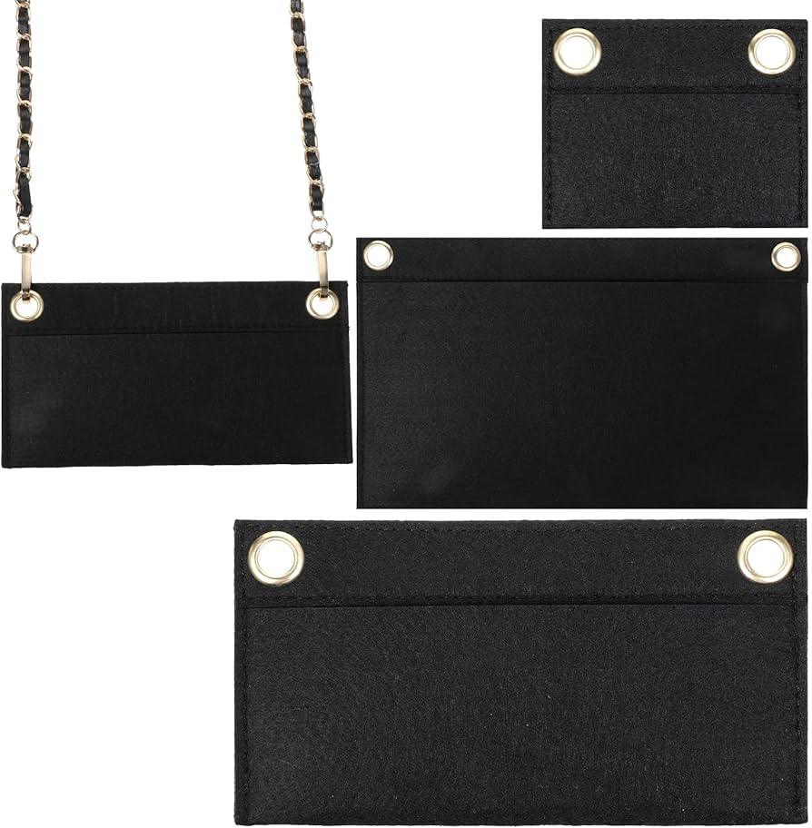 3PCS Felt Purse Organizer Insert with Eyelet, Purses Crossbody Conversion Liner Wool Tote Bags Or... | Amazon (US)