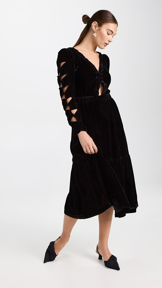 Sea Mayde Velvet Cutout Dress | SHOPBOP | Shopbop