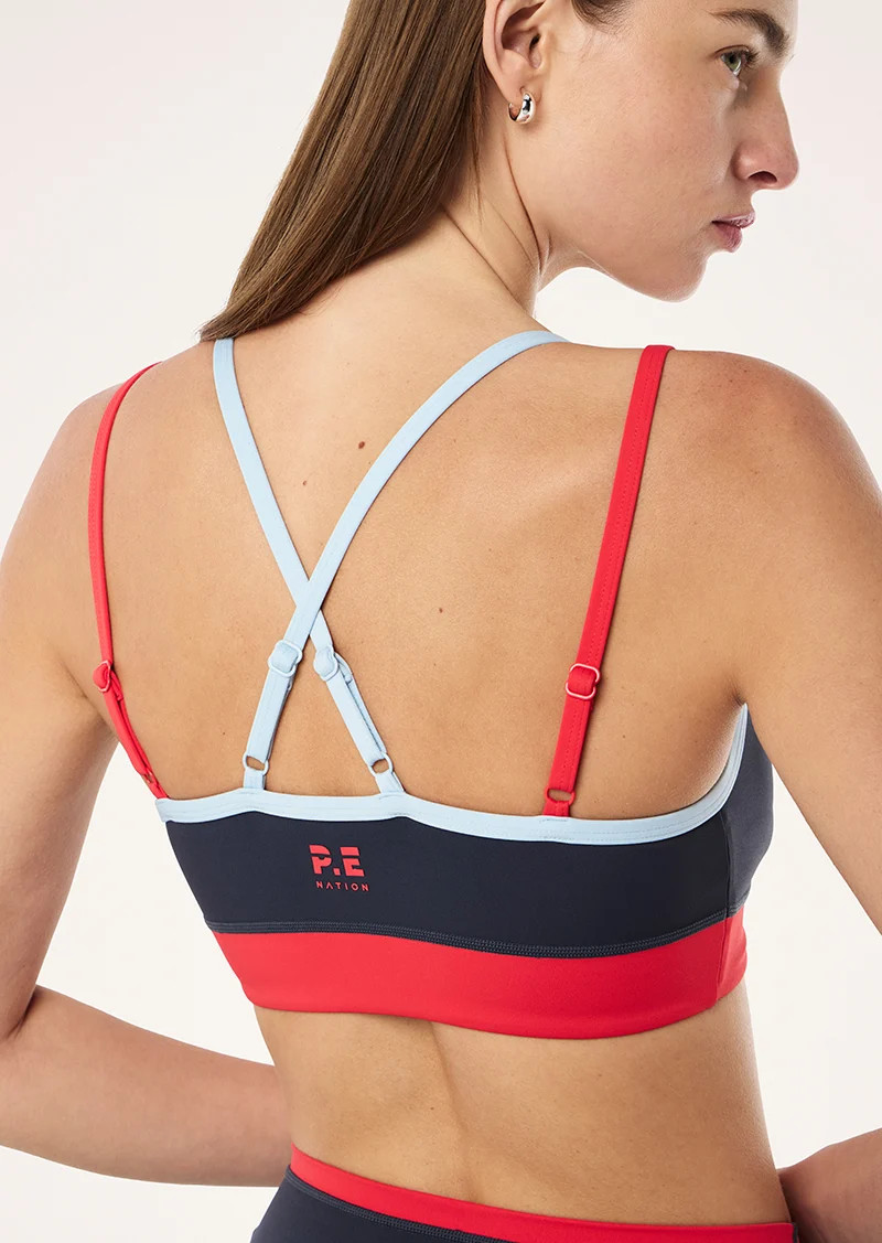PARAMOUNT SPORTS BRA IN MARINE BLUE | P.E Nation AU