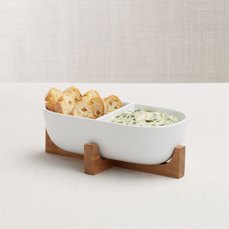 Oven-to-Table Two-Part Dish with Trivet + Reviews | Crate and Barrel | Crate & Barrel