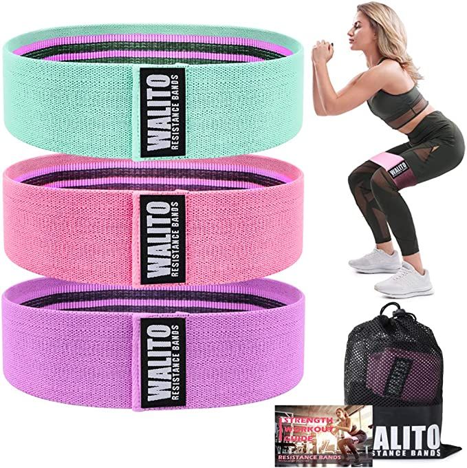 Resistance Bands for Legs and Butt - Exercise Bands Set Booty Hip Bands Wide Workout Bands Sports... | Amazon (US)