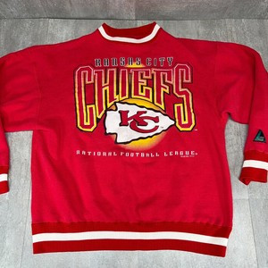 Vintage LOGO Athletic Red Kansas City Chiefs NFL Sweatshirt Women's Size Large  | eBay | eBay US