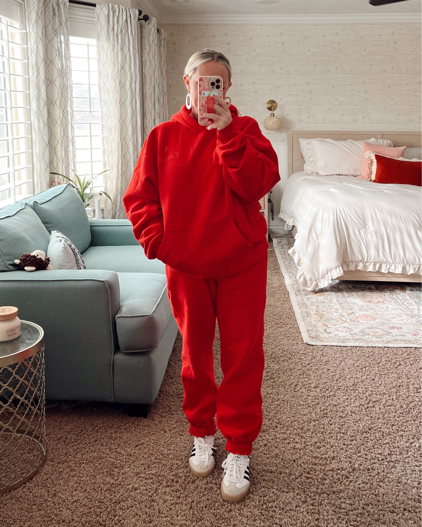 Comfrt = Comfort! 🥰
.
This slightly weighted sweat set is all about feeling cozy and confident! This brand is trending, has high quality products and their color options are both timeless and trendy, so whatever you are looking for you will probably find! {Except that they sell out A LOT!}
.
Perfect for a day in or even out on the town-don’t forget some cute shoes {two looks here}- it’s the perfect ootd to have on hand when you’re feeling too chill to do a lot of outfit planning! ❤️
.
Also matched this with a graphic sweatshirt-so cute! All linked below! 
.
#ootd #ootdfashion #amazonfashion #amazoninfluencer #momstyle #momstyleinspo #over40fashion #affordablefashion #newlook #flatteringfit #utahfashion #momfashion #momootd #casualfashion #errandfashion #workathomefashion #over40style #comfyclothes #ldsfashion #modestfashion #comfort #stayin
#sneakers #adidas #uggs #uggclogs #slipons #sweats #sweatset

#LTKShoeCrush #LTKOver40 #LTKActive