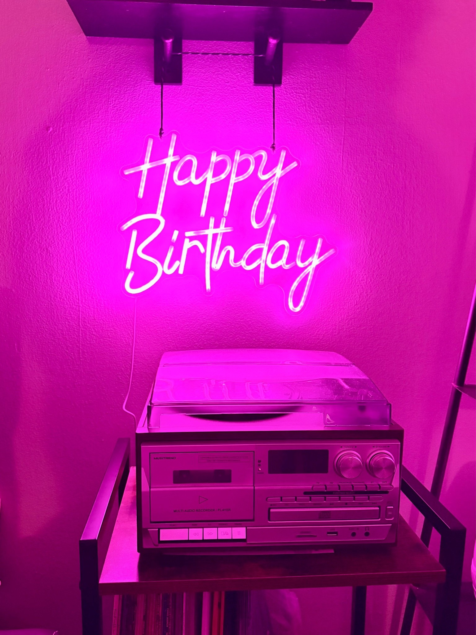 Everyone needs to hang a neon sign that says “Happy Birthday” in the living room on their birthday. #gifted

First used it at my son’s pool party birthday and then pulled it out for my own this month. It’ll come back out for my husband’s birthday too! 

It’s just fun and festive and makes your house feel like a party! 

Both the sign and the record player were gifted to me by Amazon in exchange for my honest review.

#LTKHome #LTKSeasonal #LTKdayinmylife