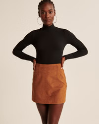 Vegan Suede Mini Skort | Abercrombie & Fitch (US)