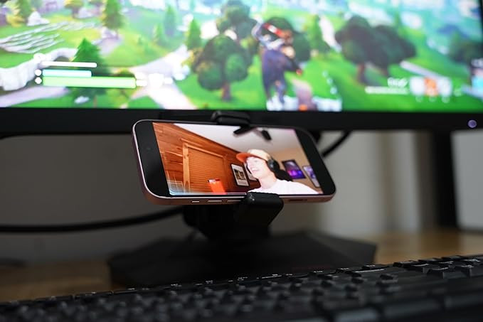 Universal Phone Mount for Monitor Bezel - Use Your iPhone as a Webcam for Live Broadcast with Epo... | Amazon (US)