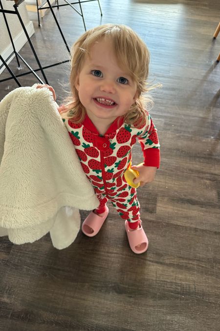 The cutest strawberry pajamas for baby girl 

#LTKSpringSale #LTKbaby #LTKSeasonal