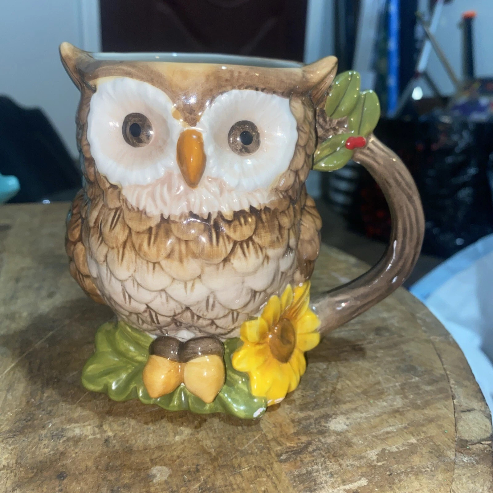 Cracker Barrel Ceramic 12oz Harvest Owl Coffee Mug Discontinued Design | eBay US