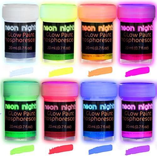 Neon Glow In The Dark Black Light Acrylic Paint  | Amazon (US)