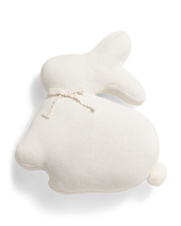 16x18 Knit Shaped Bunny Pillow | TJ Maxx