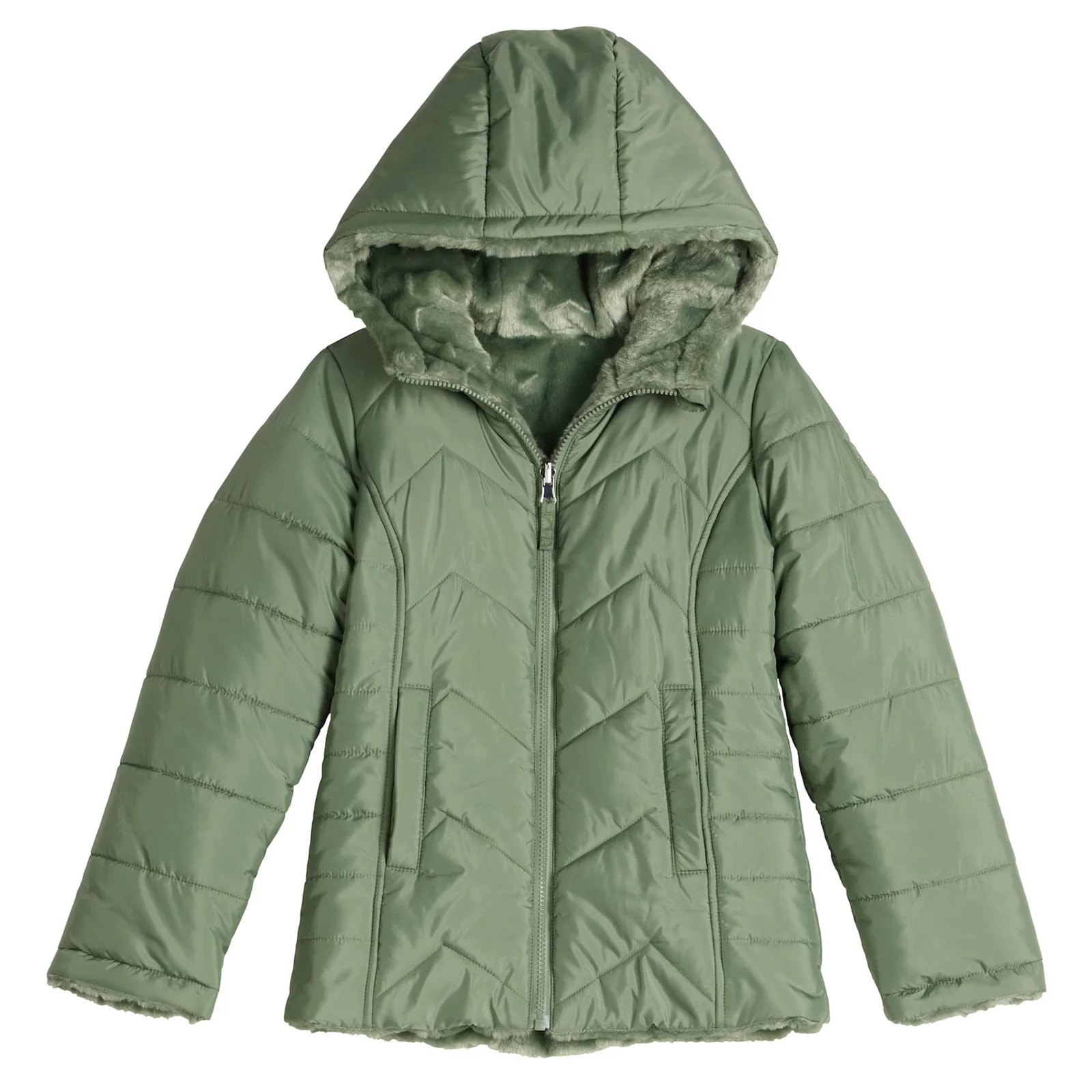 Girls 4-16 madden girl Reversible Puffer Jacket | Kohl's