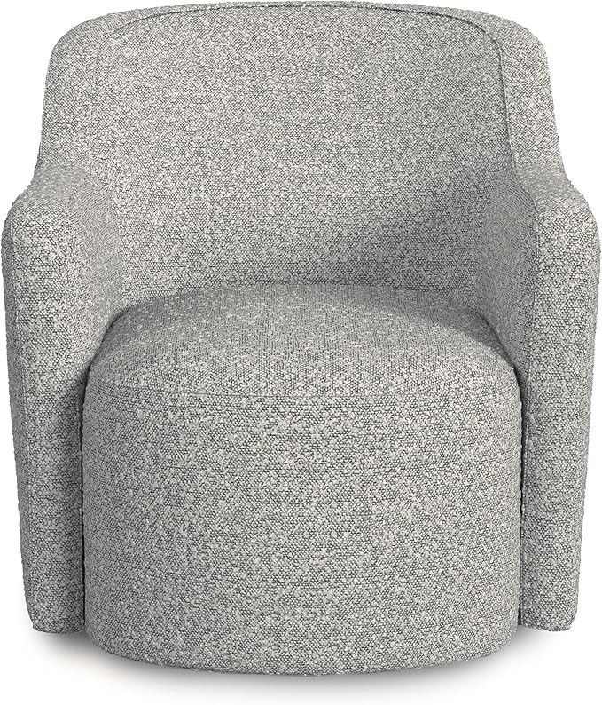 HomePop Home Décor Upholstered 360° Barrel Back Swivel Chair | Accent Chairs for Living Room & ... | Amazon (US)
