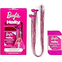Barbie x Hally Temporary Hair Color for Kids | Includes Signature Pink Shade Stix + Tinsel Clips | O | Amazon (US)