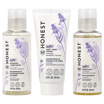 The Honest Company, Babe's Mini Must-Haves, Lavender, 4 Piece Set | iHerb