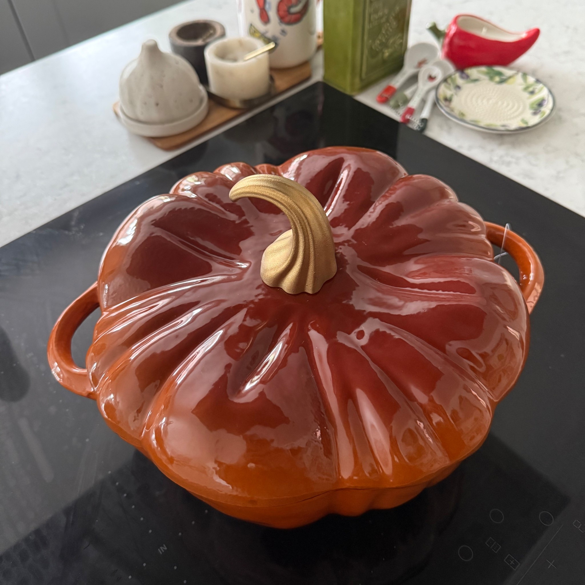 Beautiful cast iron pumpkin dish that’s a fraction of the price of the other brand 😉

#LTKhome #LTKautumn #LTKuk