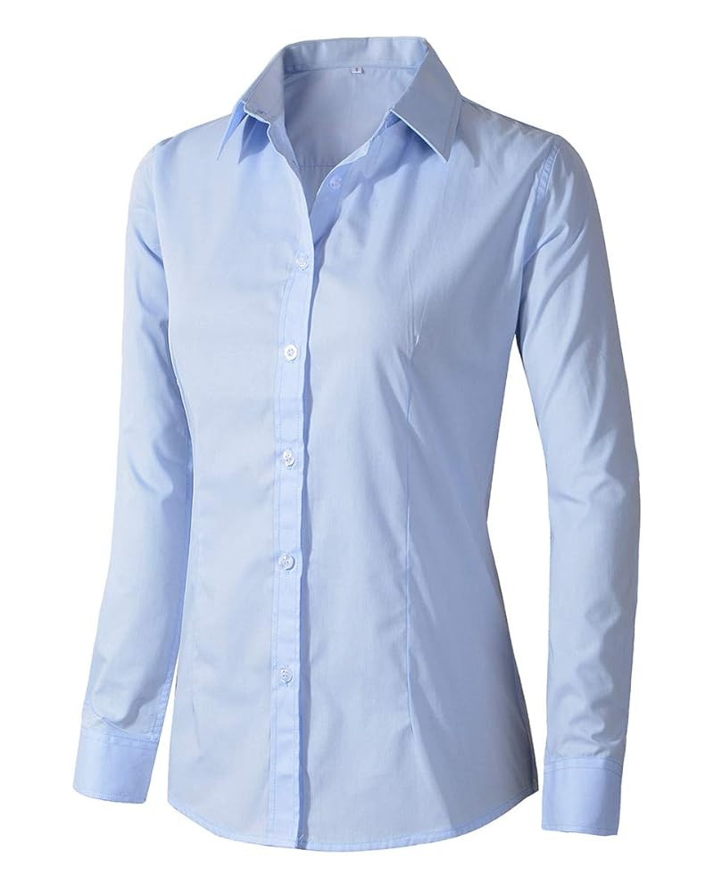 Beninos Womens Dress Shirts Long Sleeve Button Down Shirt Work Wear | Amazon (US)