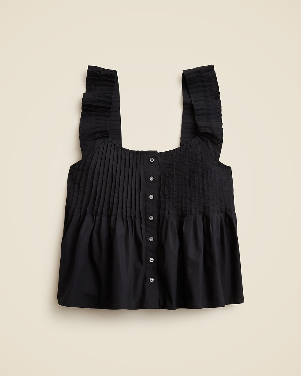 Pintuck peplum top | J. Crew US