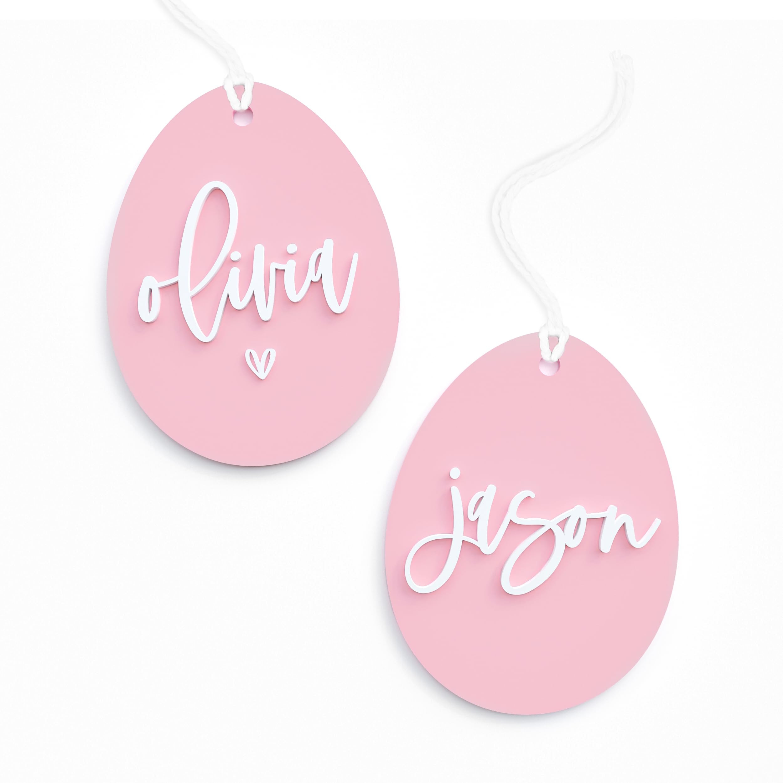 The Cotton & Canvas Co. Personalized Name Easter Egg Acrylic Gift Tag, Gift Wrap, Name Tag, Happy... | Amazon (US)