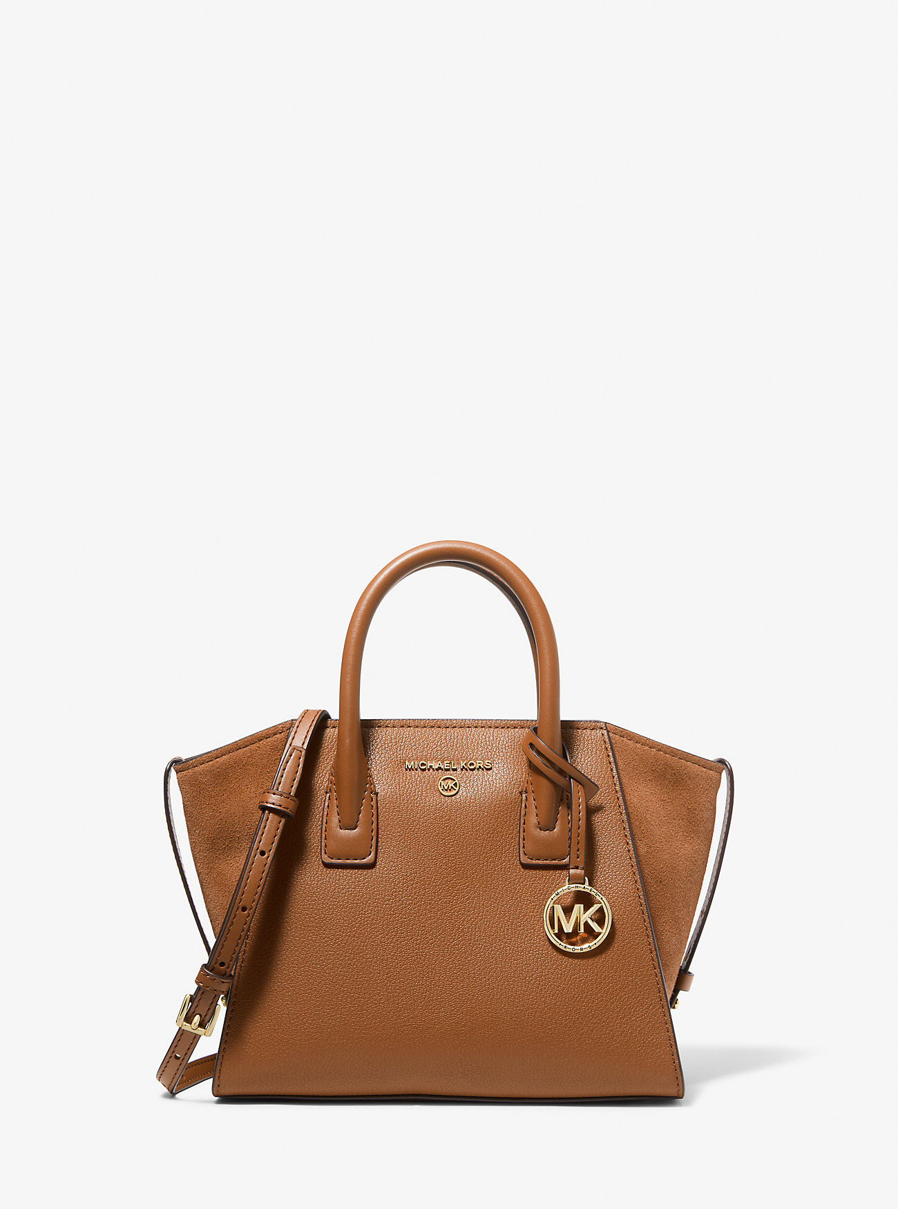 Avril Small Leather Top-Zip Satchel | Michael Kors US
