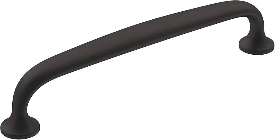 Amerock | Cabinet Pull | Matte Black | 5-1/16 inch (128 mm) Center-to-Center | Renown | 1 Pack | ... | Amazon (US)
