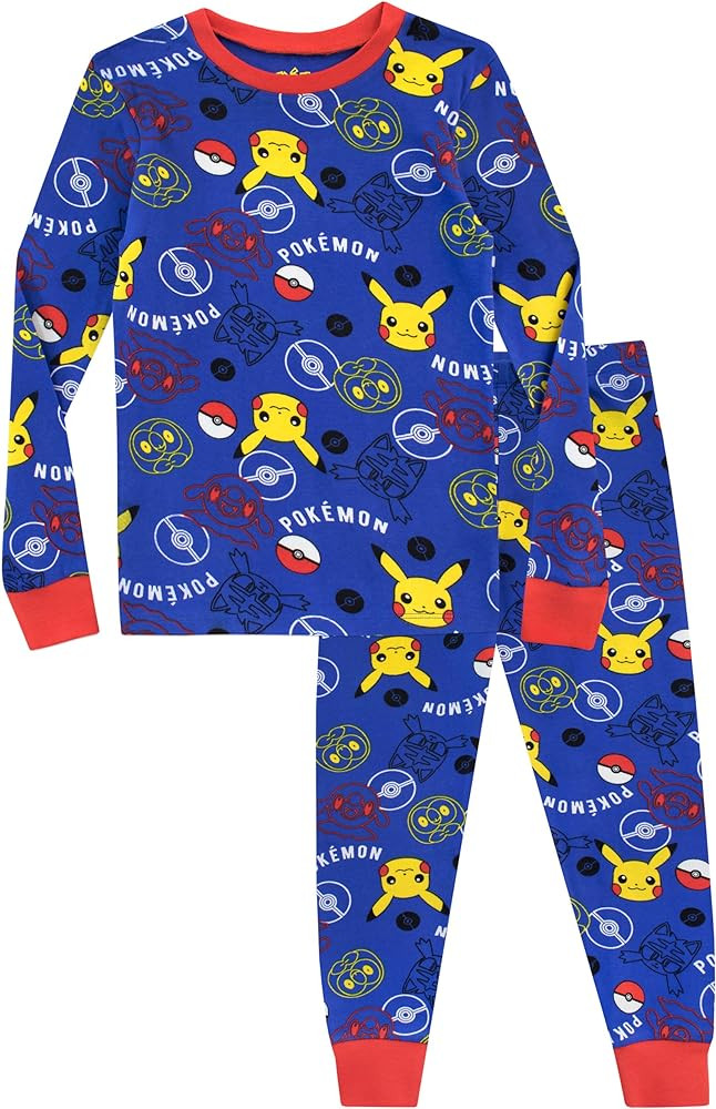 Amazon.com: Pokemon Pajamas for Boys | Soft Cotton Pikachu Pajama | Officially licensed Kids Pok... | Amazon (US)