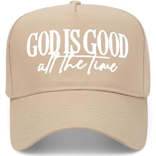 God is Good All The Time Script Vintage Trucker Hat | Premium Snapback Baseball Hat for Men & Wom... | Amazon (US)