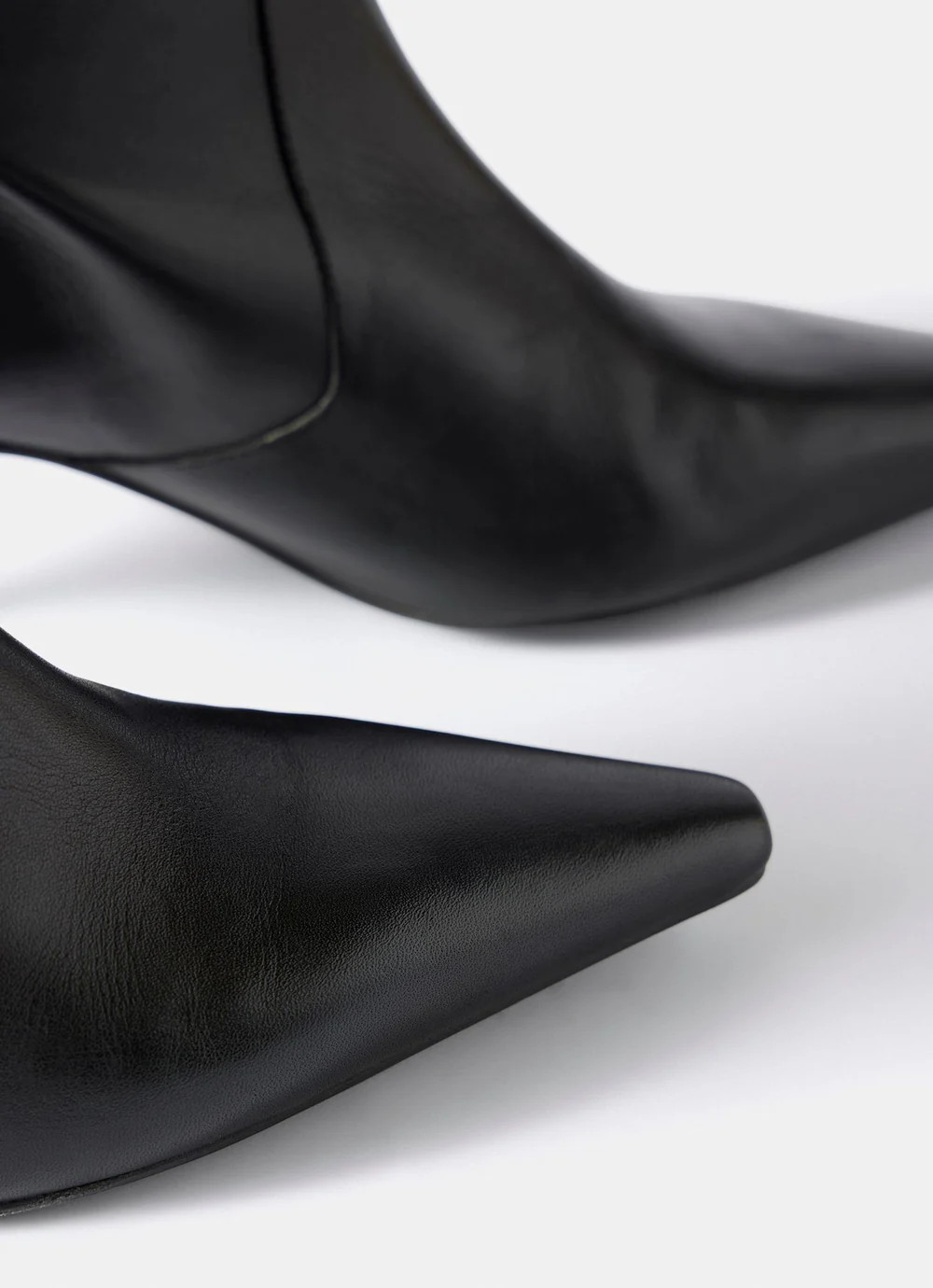 Bode Black Leather Calf Boots | Mint Velvet