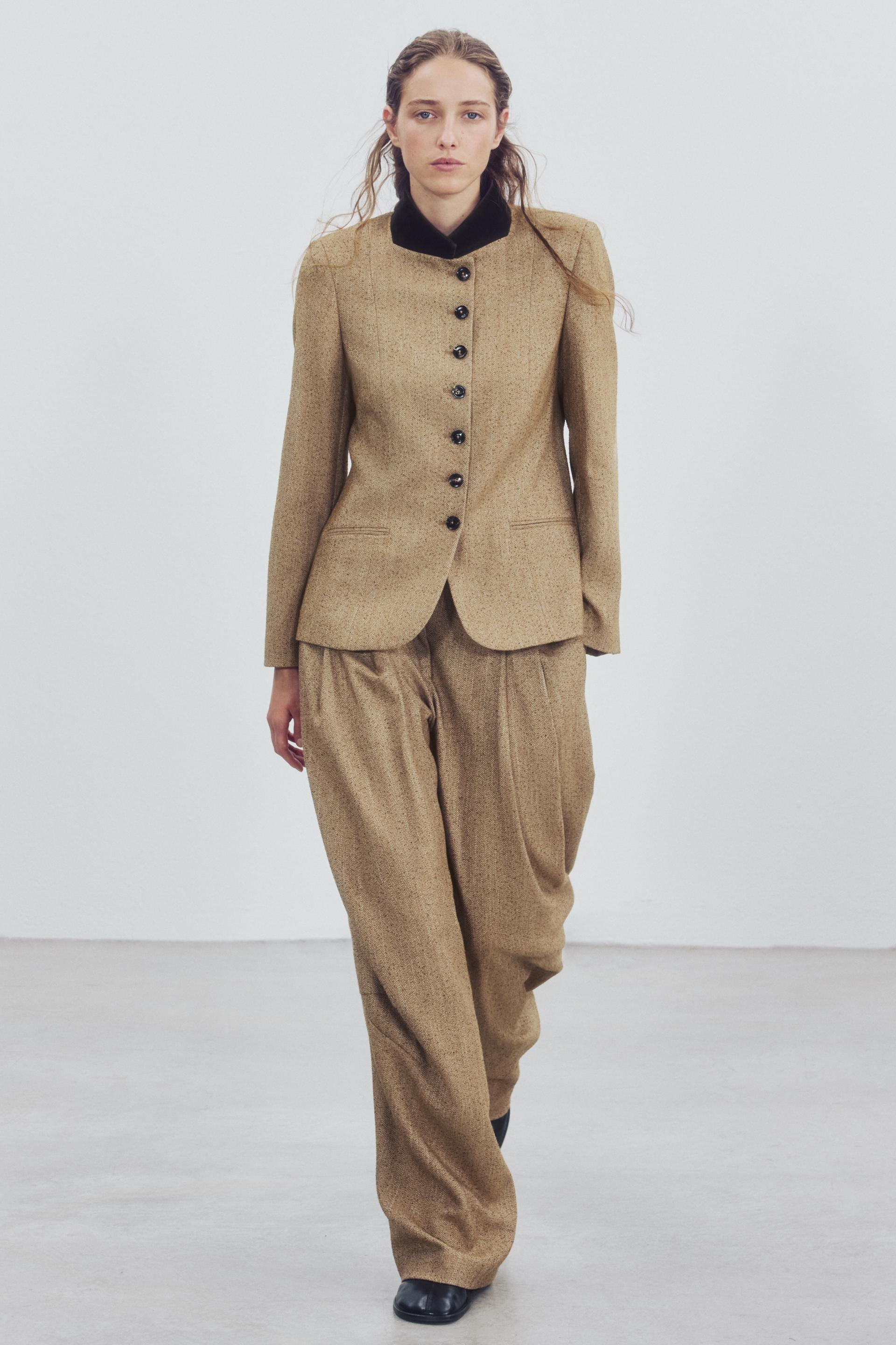 Zara - Zw Collection Combined Blazer - Mid-Camel - Xs - Woman | Zara US