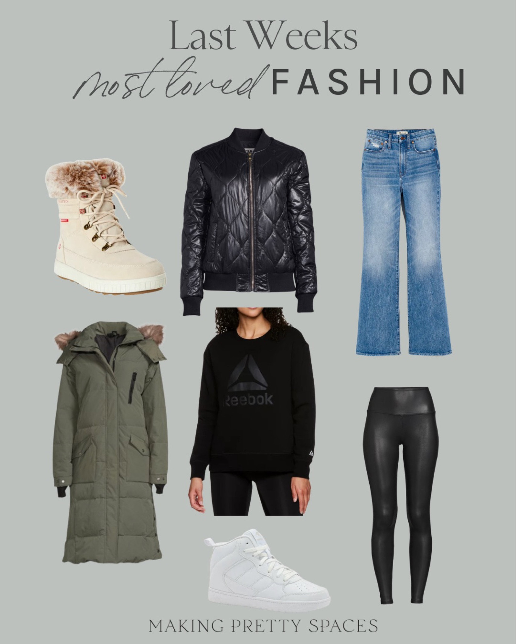 Shop lasts weeks most loved fashion!
Walmart, Madewell, jacket, pants, shoes, sweater, black

#LTKsalealert #LTKbeauty #LTKstyletip