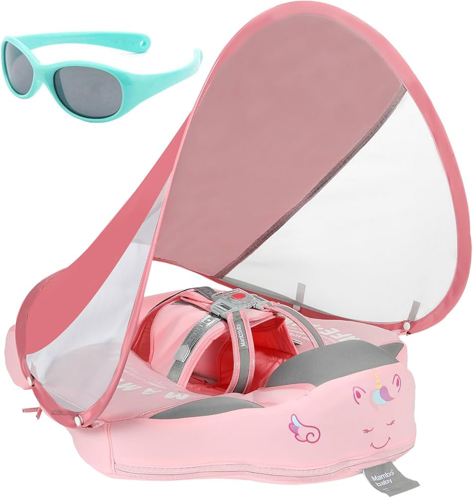 Big Buoyancy and Comfort Mambobaby Float with Canopy and Tail New Upgraded Non-Inflatable Baby Po... | Amazon (US)