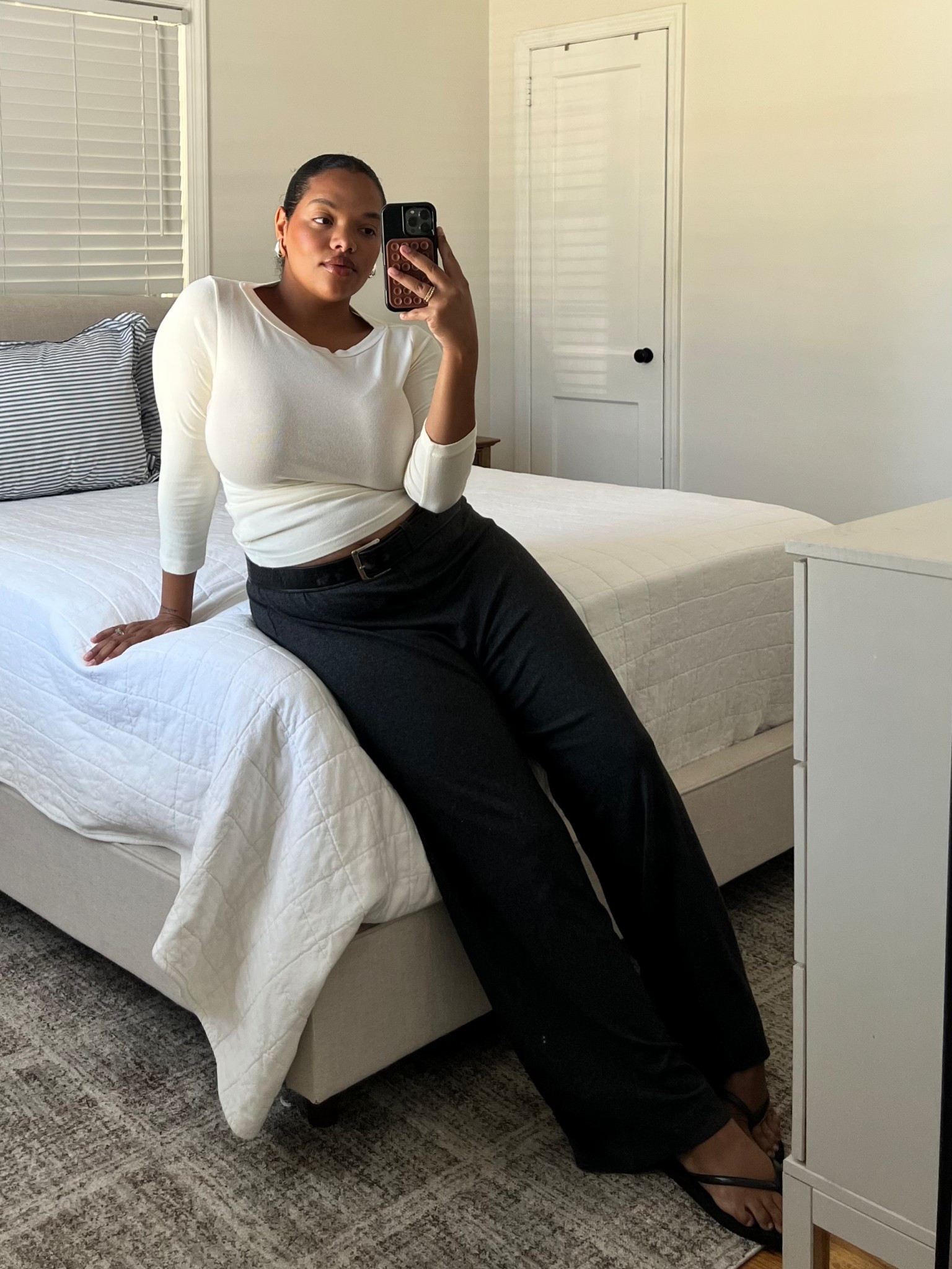 Outfit is from Donni’s Fall collection launching 9/9! In the meantime, these $5 flip flops are hands down my most worn shoe and are surprisingly comfy 👌🏽

#LTKFindsUnder50 #LTKStyleTip #LTKMidsize