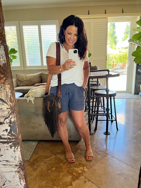 Pulling out all the linen and cotton for the triple digit heatwave over the next few days. I’ve rounded up my favorite linen shorts and cotton T shirts for you. 

#LTKstyletip #LTKunder50 #LTKSeasonal