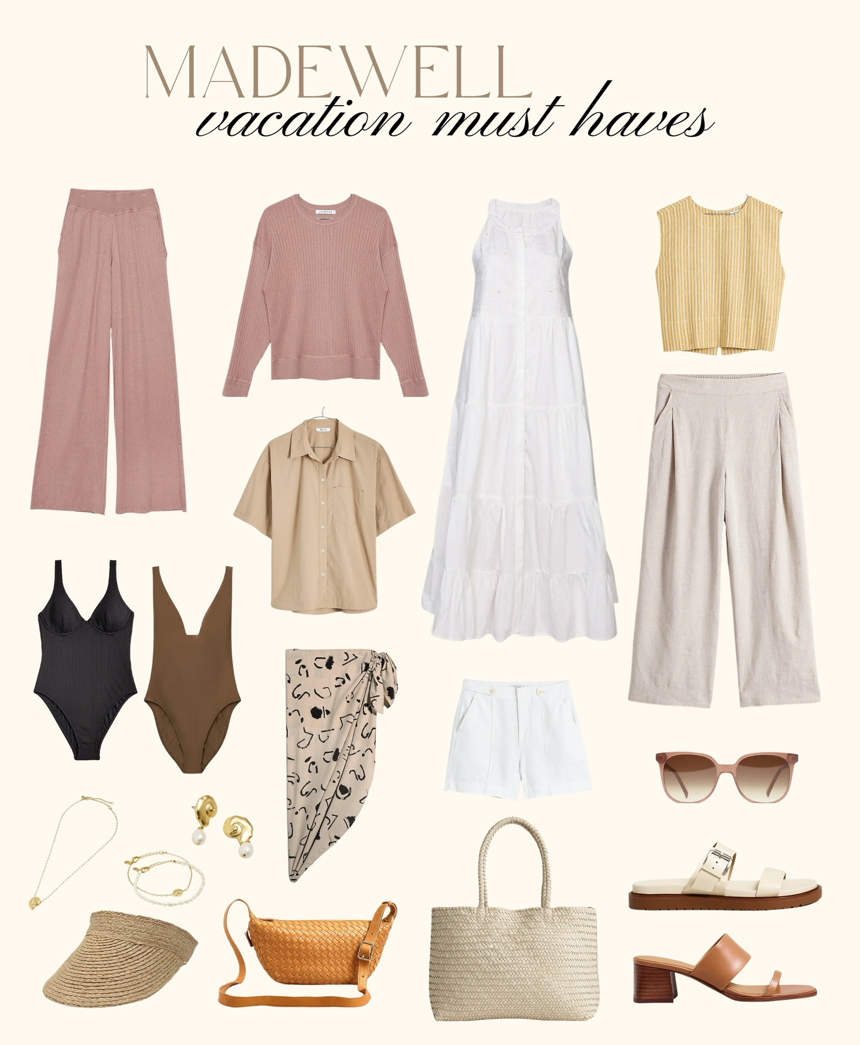 These Madewell vacation must-haves are perfect for your travel. These are pieces that can easily be mixed and matched.

These items are light and can easily fit in your luggage. 

#LTKxMadewell #LTKstyletip #LTKtravel