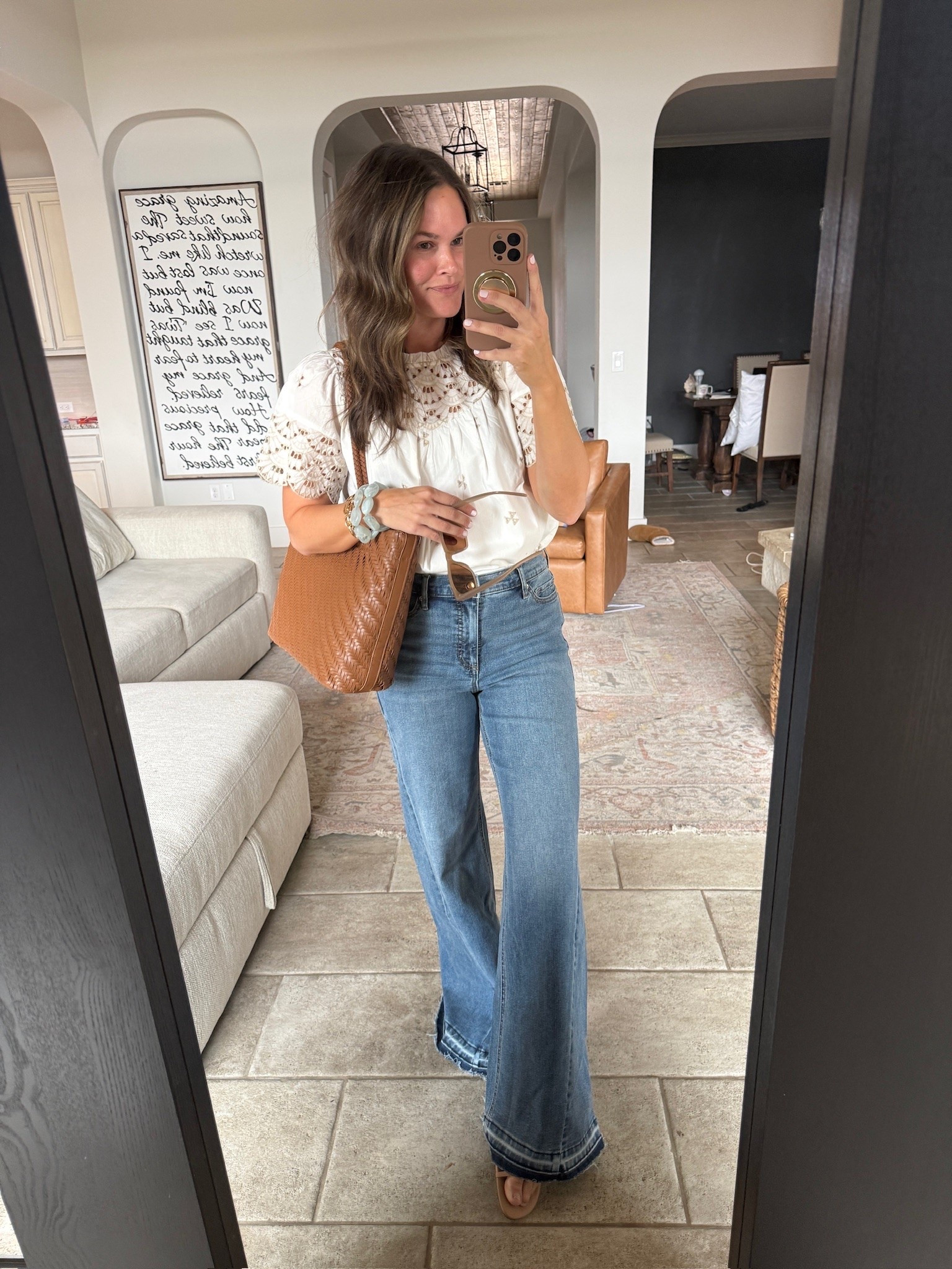 These best selling Walmart jeans from last year are back! They now come in 2 washes. Wearing my normal size! This top is out of stock so I linked similars

#LTKxWalmart #LTKootd #LTKmomlife