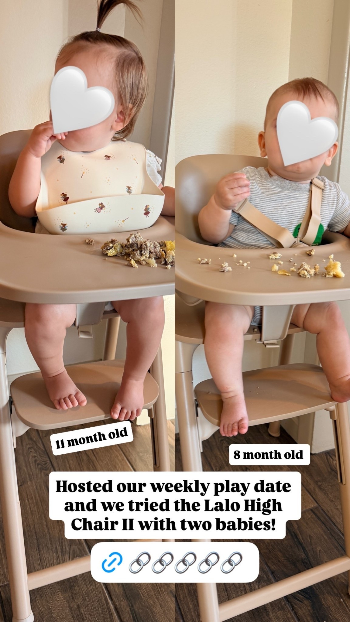 Hosted our weekly play date and we tried the Lalo High Chair II with two babies!

#LTKBaby #LTKBump #LTKKids