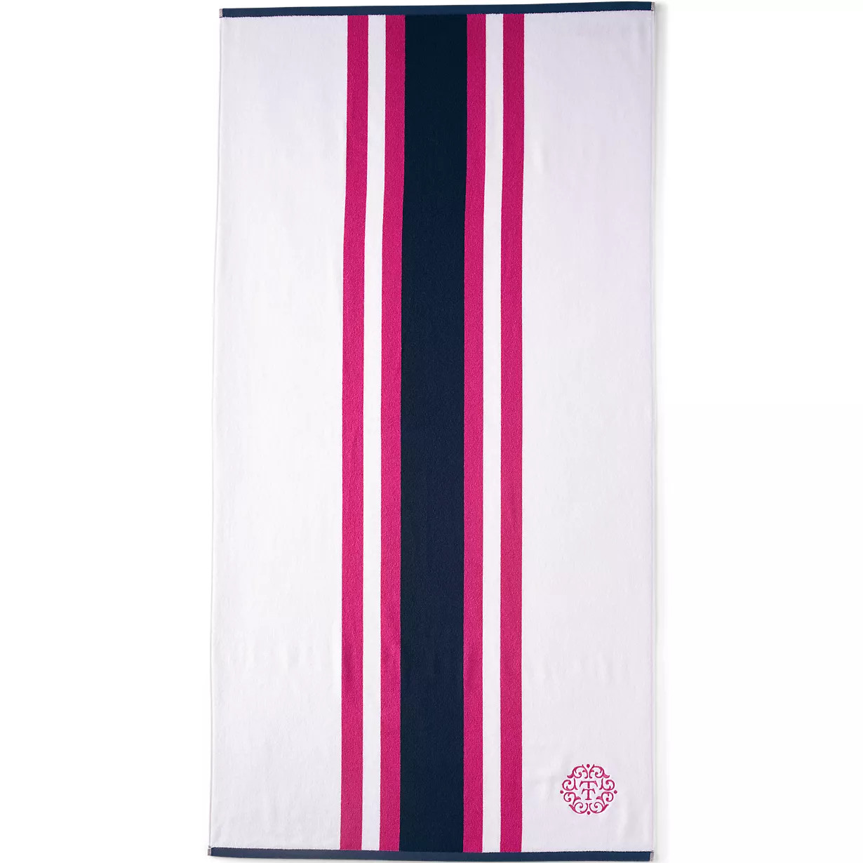 LE x T and T Twin Stripe Beach Towel | Lands' End (US)