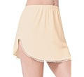 MANCYFIT Half Slip for Women Underskirt Short Mini Skirt Slit Lace Trim | Amazon (US)