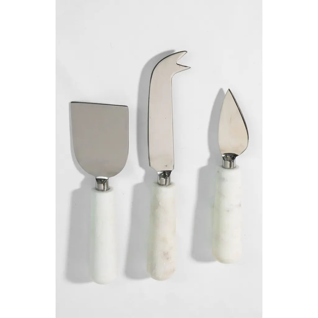 Verve Culture Boxed Set of Marble Cheese Tools in Grey at Nordstrom | Nordstrom
