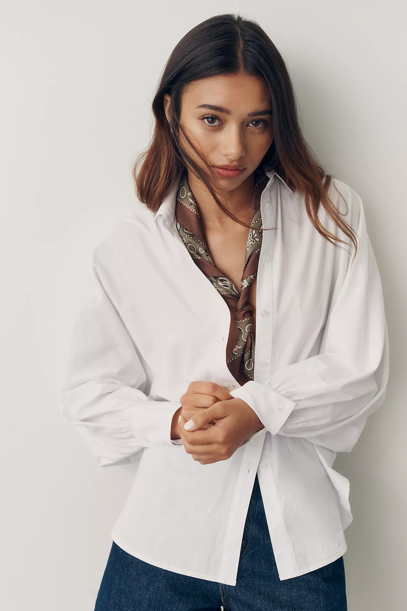 Sunday in Brooklyn Cotton Batwing Buttondown Shirt | Anthropologie (US)