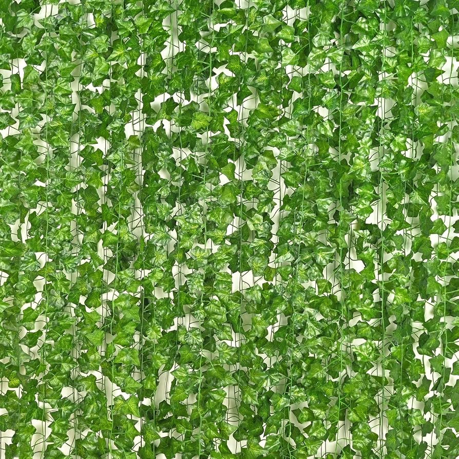 Dolicer 6 Strands 42Ft Fake Vines for Bedroom, Artificial Ivy Garlands with Fake Leaves, Fake Ivy... | Amazon (US)