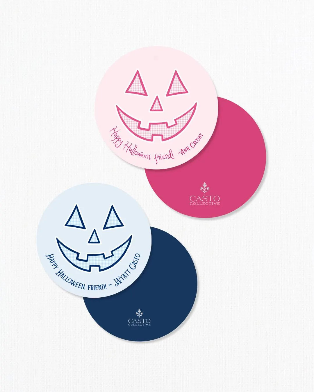 Halloween Jack-o-lantern Tags, Kid Gift Tags, Grandmillennial - Etsy | Etsy (US)