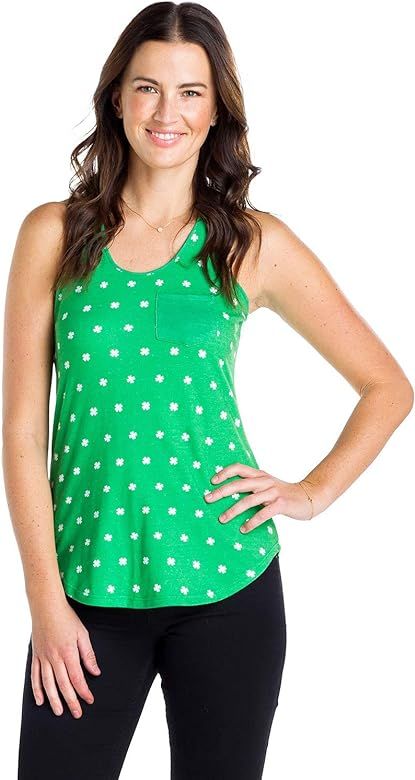 Funny St. Patrick's Day Women's Tank Tops with Clovers and Funny Characters | Amazon (US)