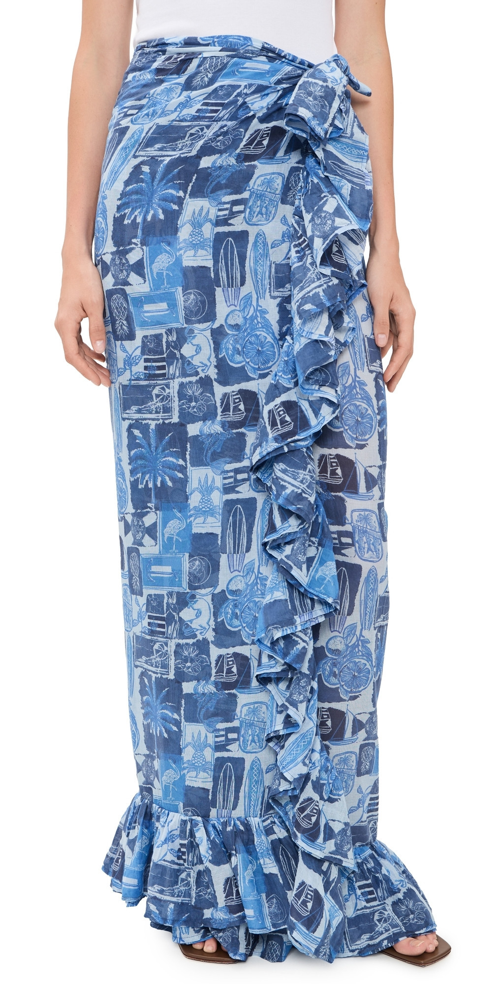 Coniglio Palm Beach Ruffle Power Pareo Seaside Florida Coast 1 | Shopbop