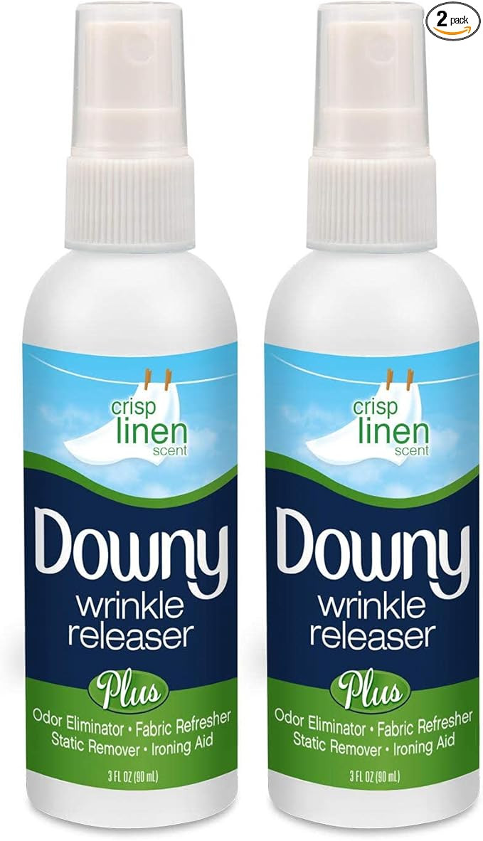 Downy Wrinkle Releaser, Odor Eliminator and Fabric Refresher, Crisp Linen Scent, Travel Essential... | Amazon (US)