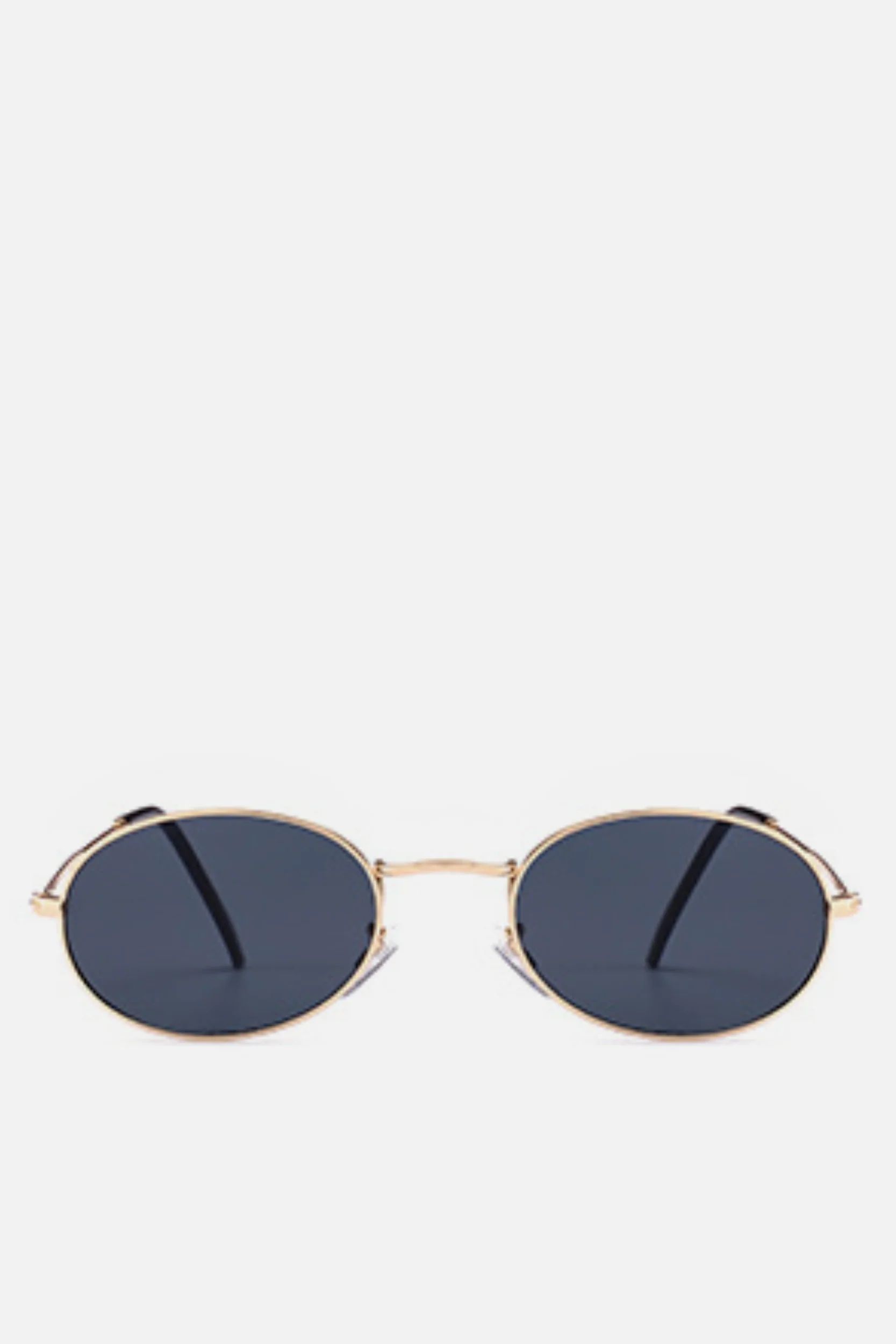 FIJI Black Oval Sunglasses | Noughts and Kisses