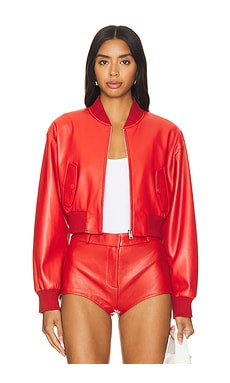 LAMARQUE Evelin Jacket in Crimson from Revolve.com | Revolve Clothing (Global)
