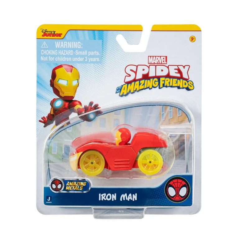 Marvel Spidey and His Amazing Friends Iron Man 3" Die-Cast Vehicle – Toddler Toy | Walmart (US)