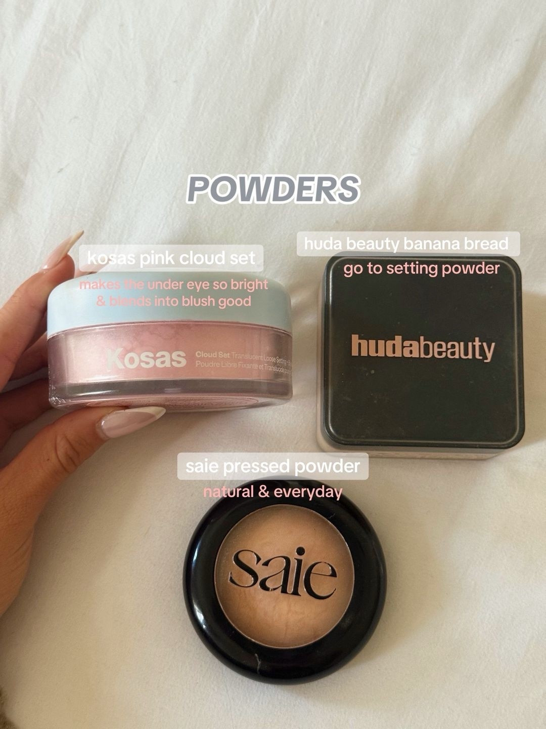 fav powders! ❤︎︎