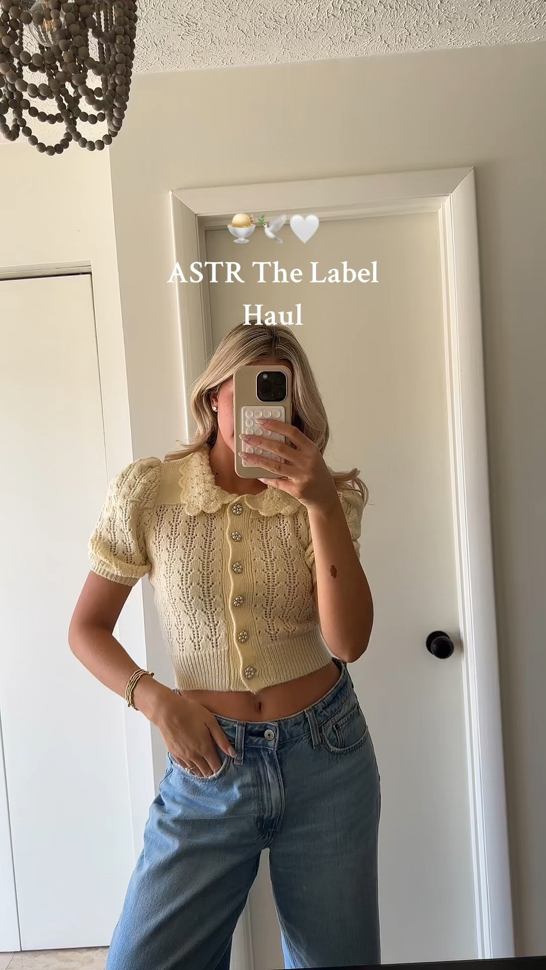 ASTR the label spring 2024 outfit ideas! 🤍  I love the pale yellow ruffle top with the pearl details! So cute ✨ 

#LTKSeasonal #LTKstyletip #LTKfindsunder100